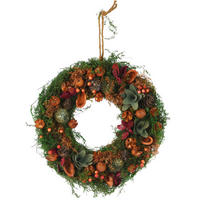 HERBSTKRANZ Dekoration Ø 29 cm - Multicolor, Kunststoff (29/7/29cm) - Home Styling Collection