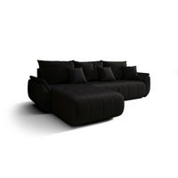 ECKSOFA mit Schlaffunktion TOKYO R Monolith 97 Rechts - Schwarz, Textil (280/185cm) - Bedante
