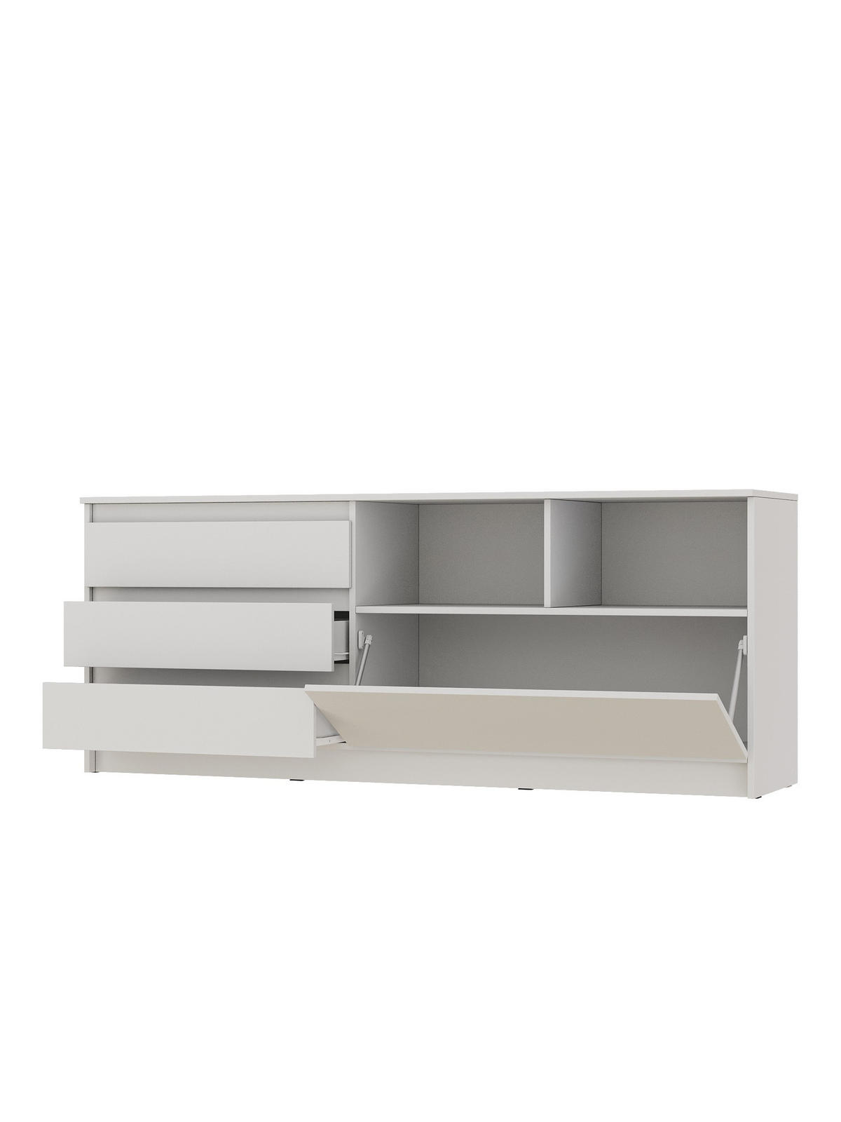 TV-LOWBOARD Weiß 175/70/43 - Weiß, Holzwerkstoff (175/70/43cm) - RAUMHIRSCH FURNITURE