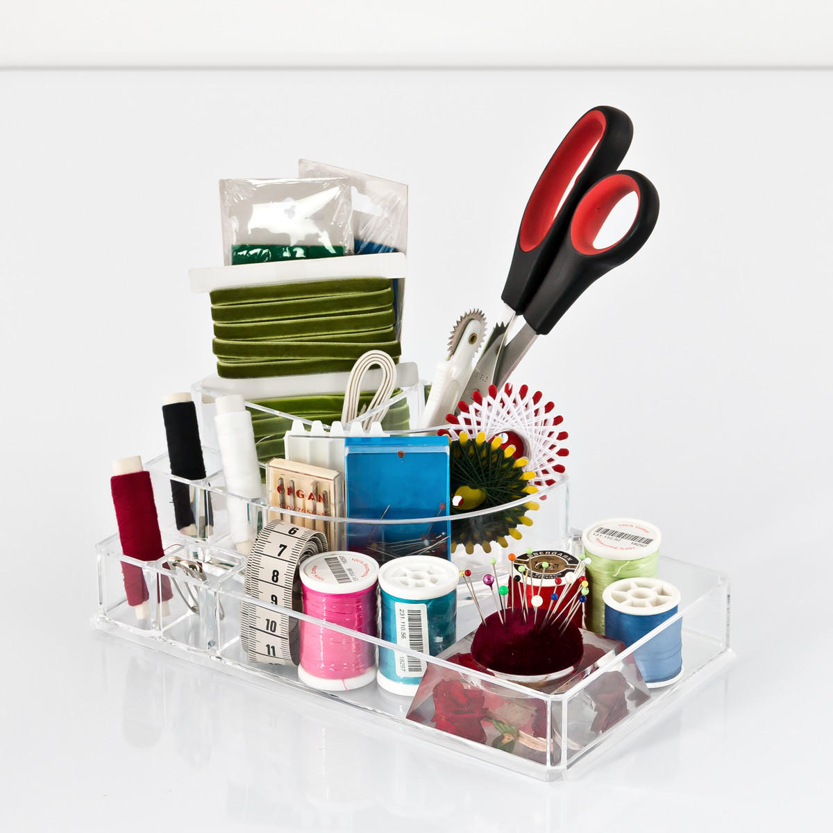 KOSMETIKORGANIZER - Transparent, Kunststoff (22.5/12.5/8cm) - bremermann