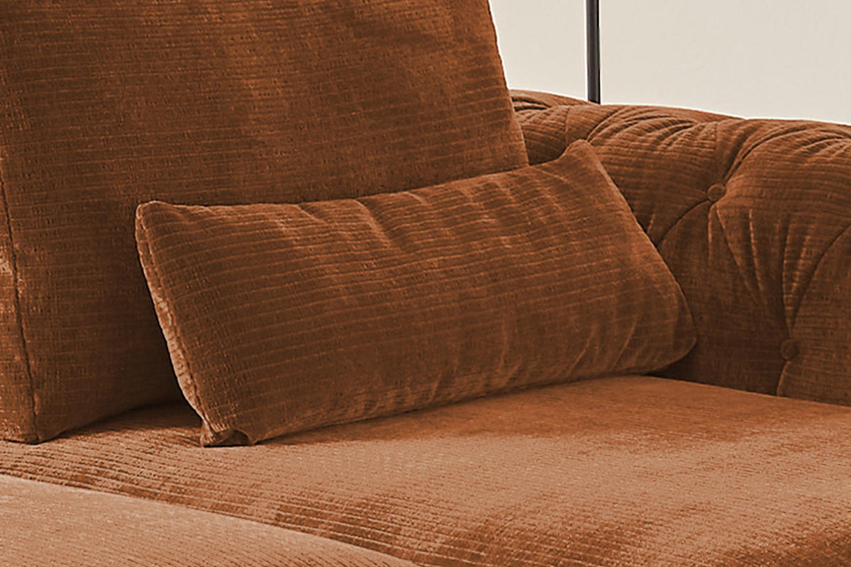 NIERENKISSEN GROSS SEPHI Braun Cord - Rotbraun, Textil (92/19cm) - KAWOLA