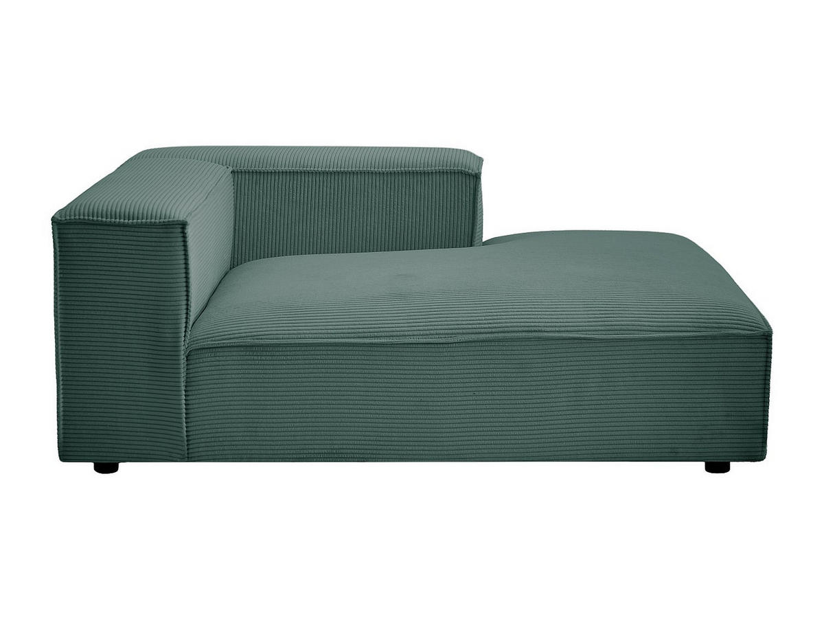 RECAMIERE ohne Schlaffunktion - 1 Person - samt - grün Ruzolo - Grün, Textil (120/67/169cm) - Vente-Unique
