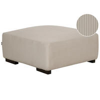 OTTOMANE Beige Lungo - Beige, Textil (80/35/80cm) - Beliani