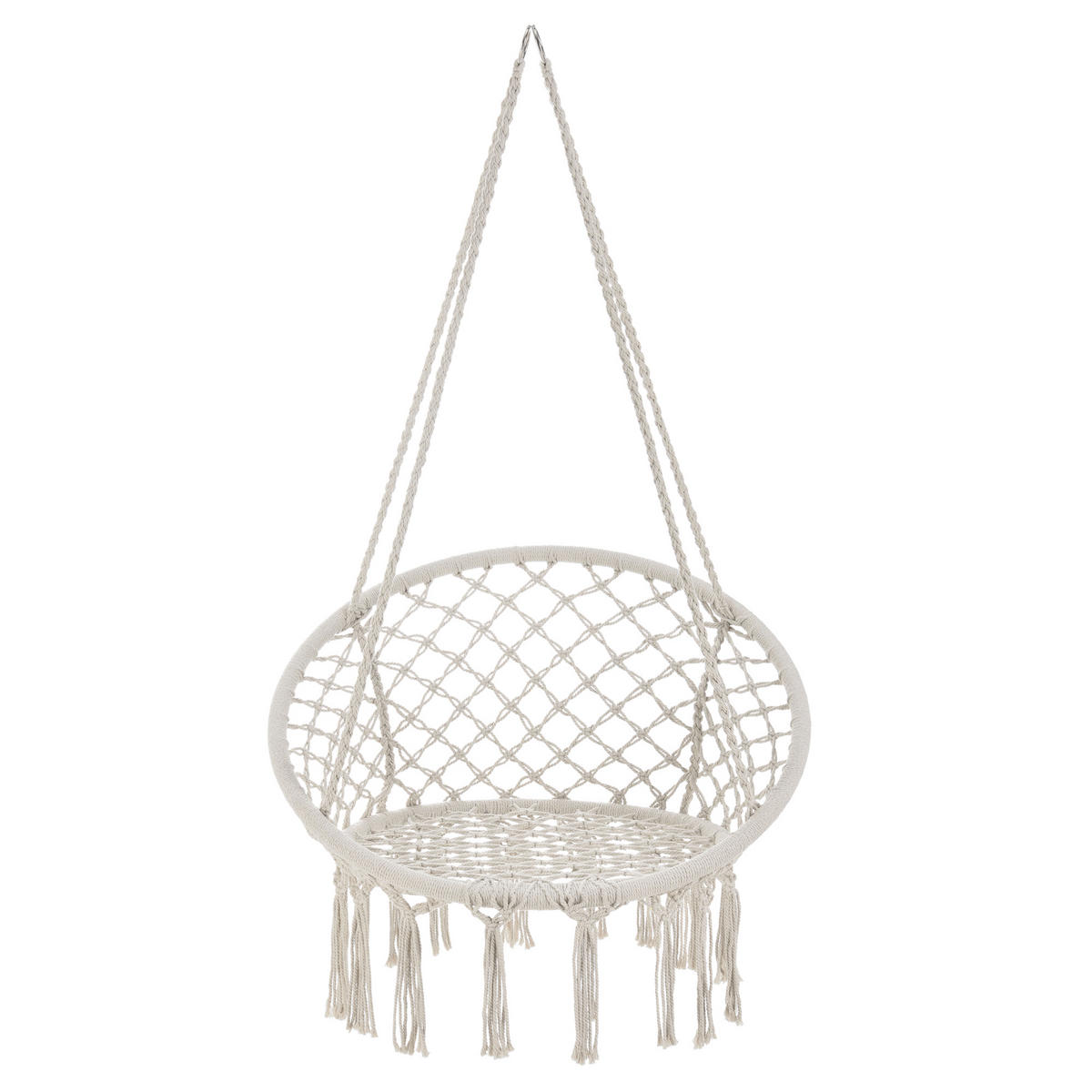 HÄNGESESSEL Tampico - Creme, Textil (80/140/80cm) - casa.pro