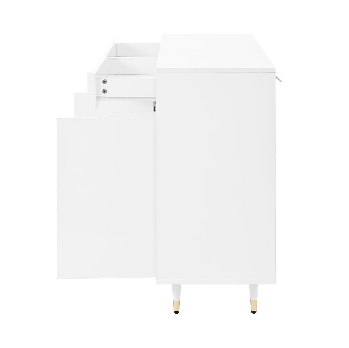 SCHUHSCHRANK 140/84/39 cm Weiß aus Spanplatte mit Soft-Close-Scharnieren - Weiß, Holzwerkstoff (140/84/39cm) - OKMYHOME