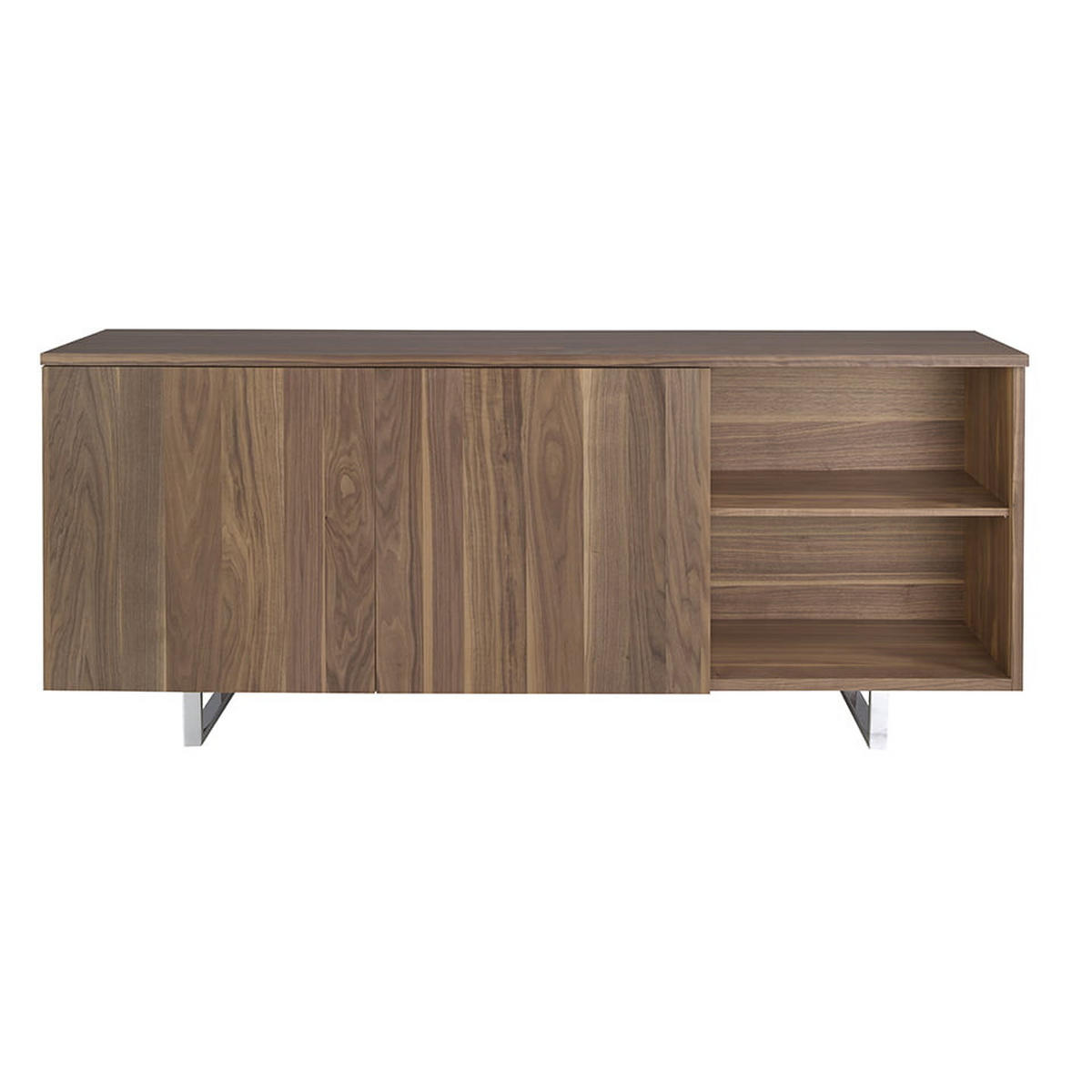 SIDEBOARD Walnuss 210/42/90 cm - Walnussfarben, Holz/Metall (210/90/42cm) - ANGEL CERDA