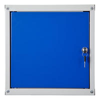 SCHLIESSFACHWÜRFEL Cubic 35x35x35 cm Grau/Blau - Blaugrau, Metall (35/35/35cm) - PROREGAL