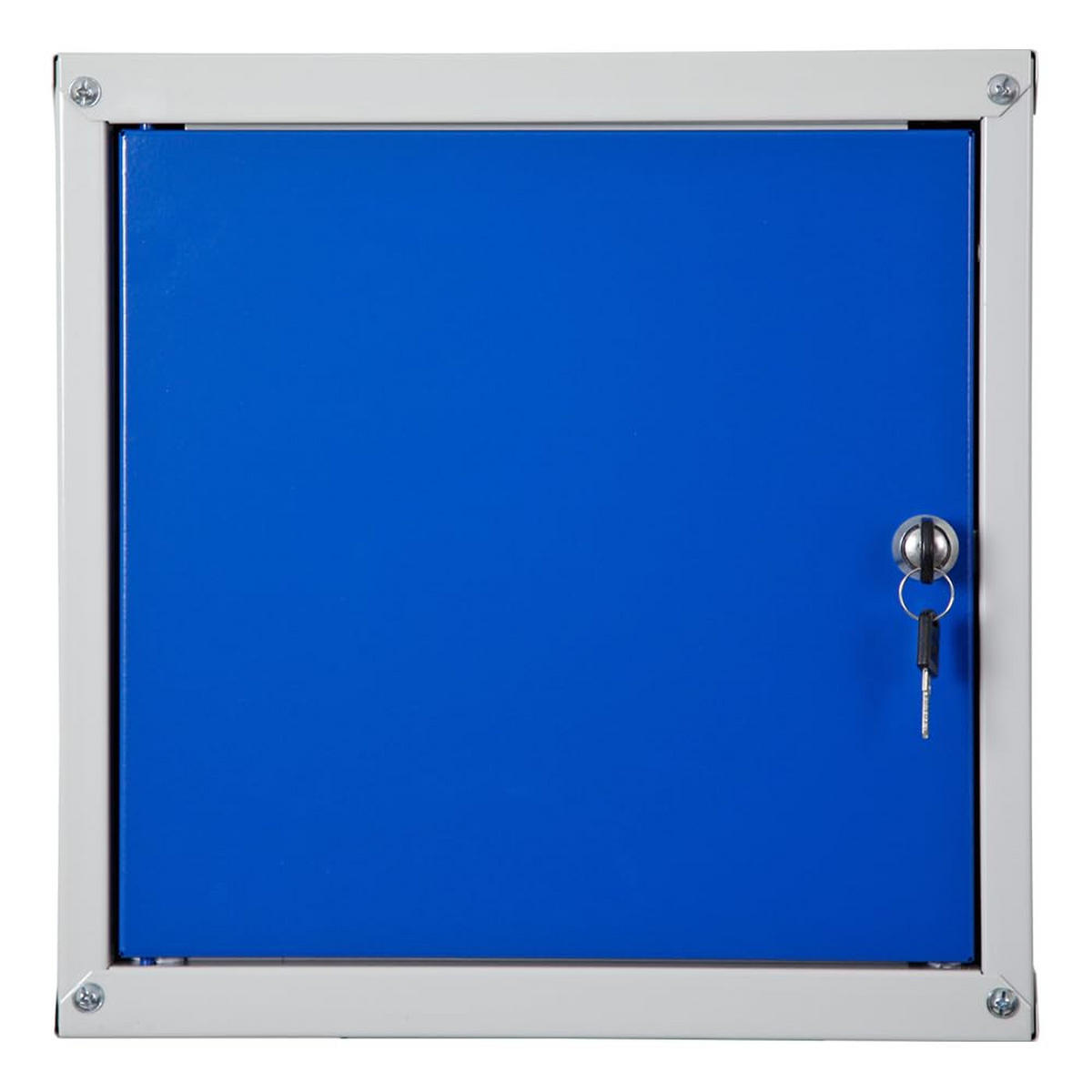 SCHLIESSFACHWÜRFEL Cubic 35x35x35 cm Grau/Blau - Blaugrau, Metall (35/35/35cm) - PROREGAL