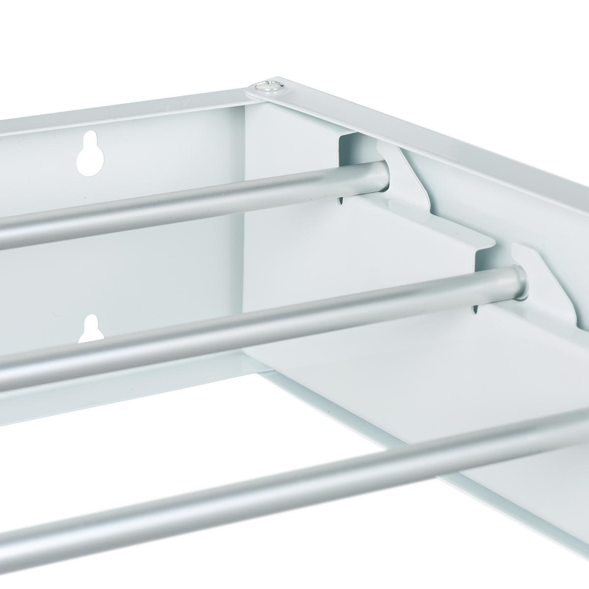 NÁSTENNÝ sušiak na prádlo - viacfarebná, kov (80/10/40cm) - Relaxdays