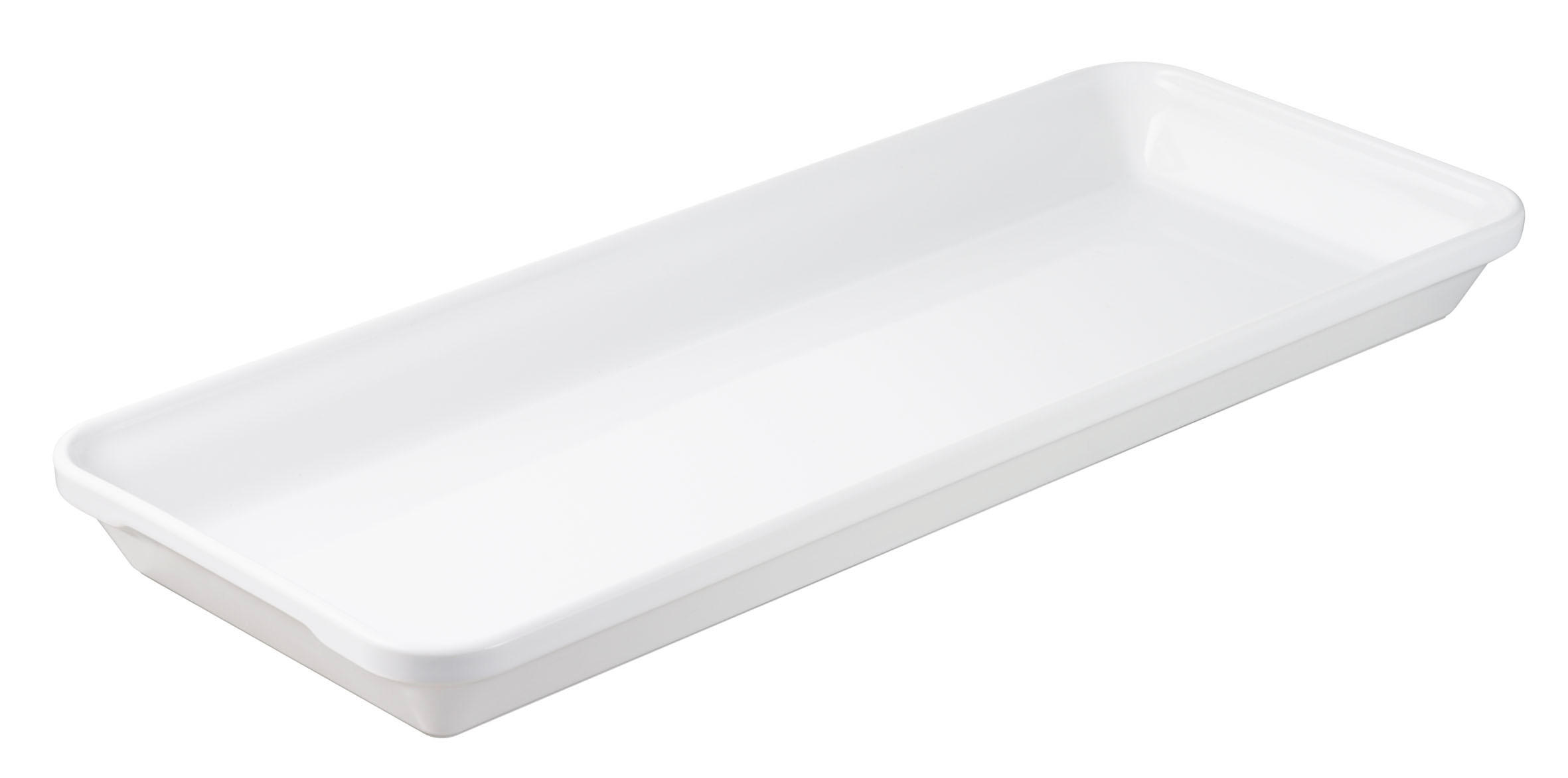 AUFLAUFFORM & SERVIERFORM RECHTECKIG 49,5 x 20 x 4,5 cm Weiss - Weiß, Keramik (20/4.5/49.5cm) - Revol Porcelaine France