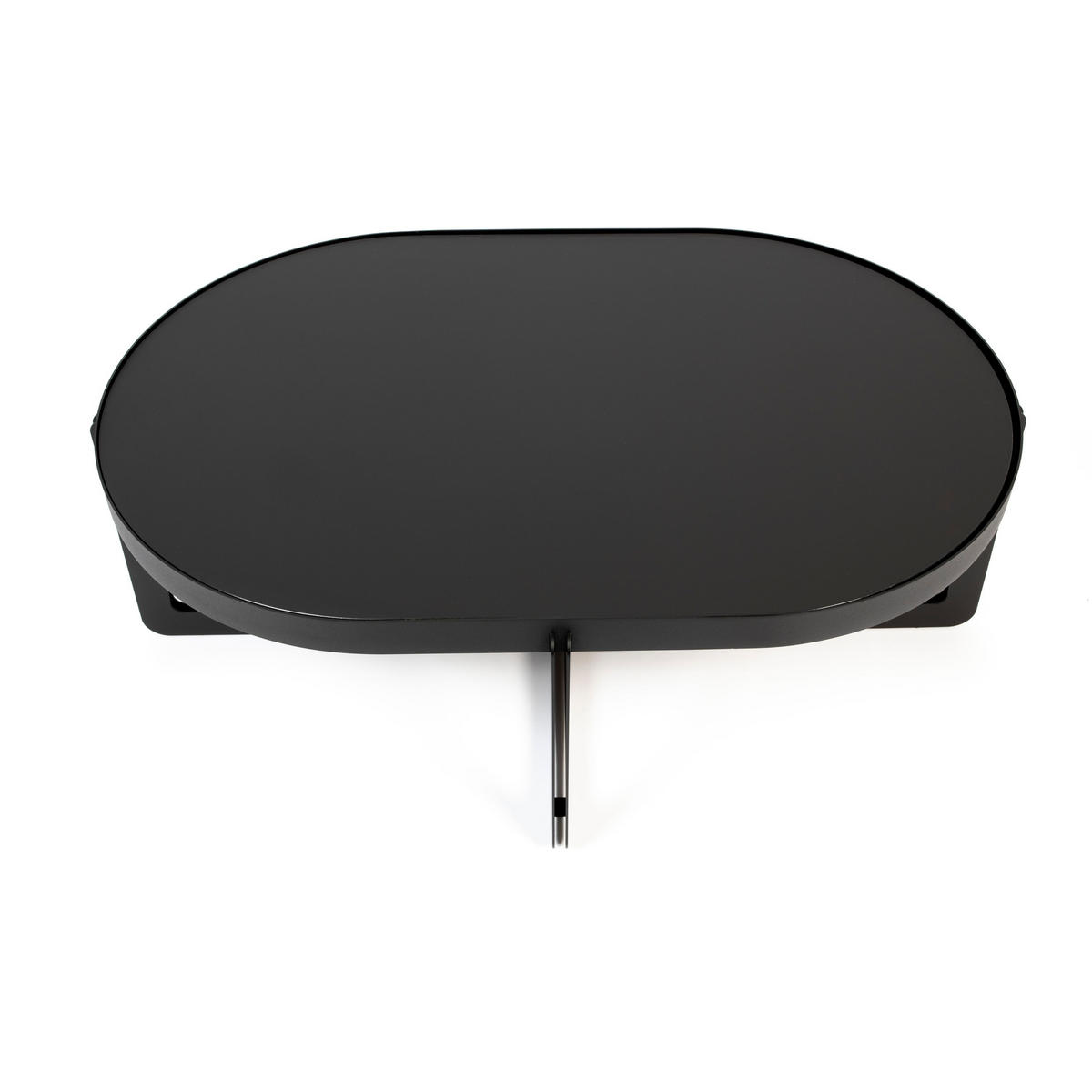 COUCHTISCH Centre Oval 102x68 cm Schwarz - Schwarz, Metall (102/68/36cm) - Zuiver