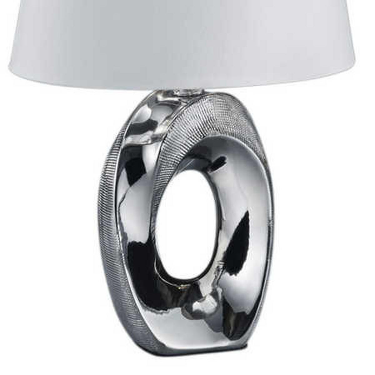 TISCHLEUCHTE Keramik Silber Weiß - Silberfarben, Keramik (23/16/33cm) - Trio Leuchten