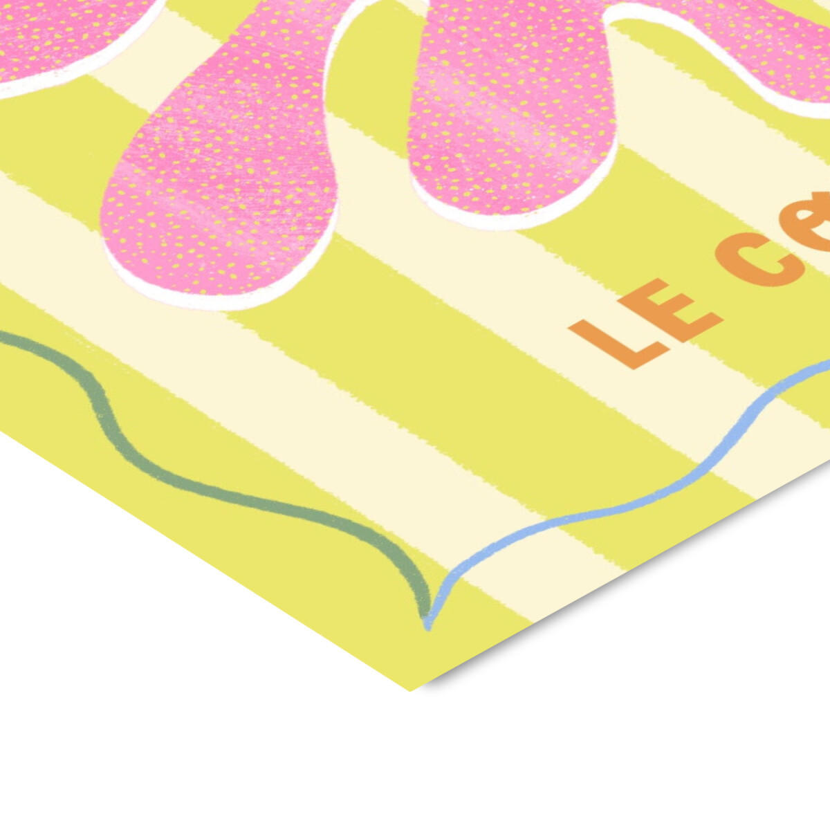 POSTER Melissa Donne - Le Corail Lemon/Cream - Multicolor, Papier (30/40/0.1cm) - Poster&Frame