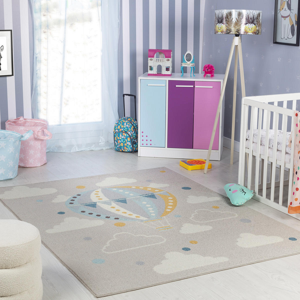 KINDERTEPPICH 120x170 cm Mehrfarbig - Multicolor, Textil (140/200cm)