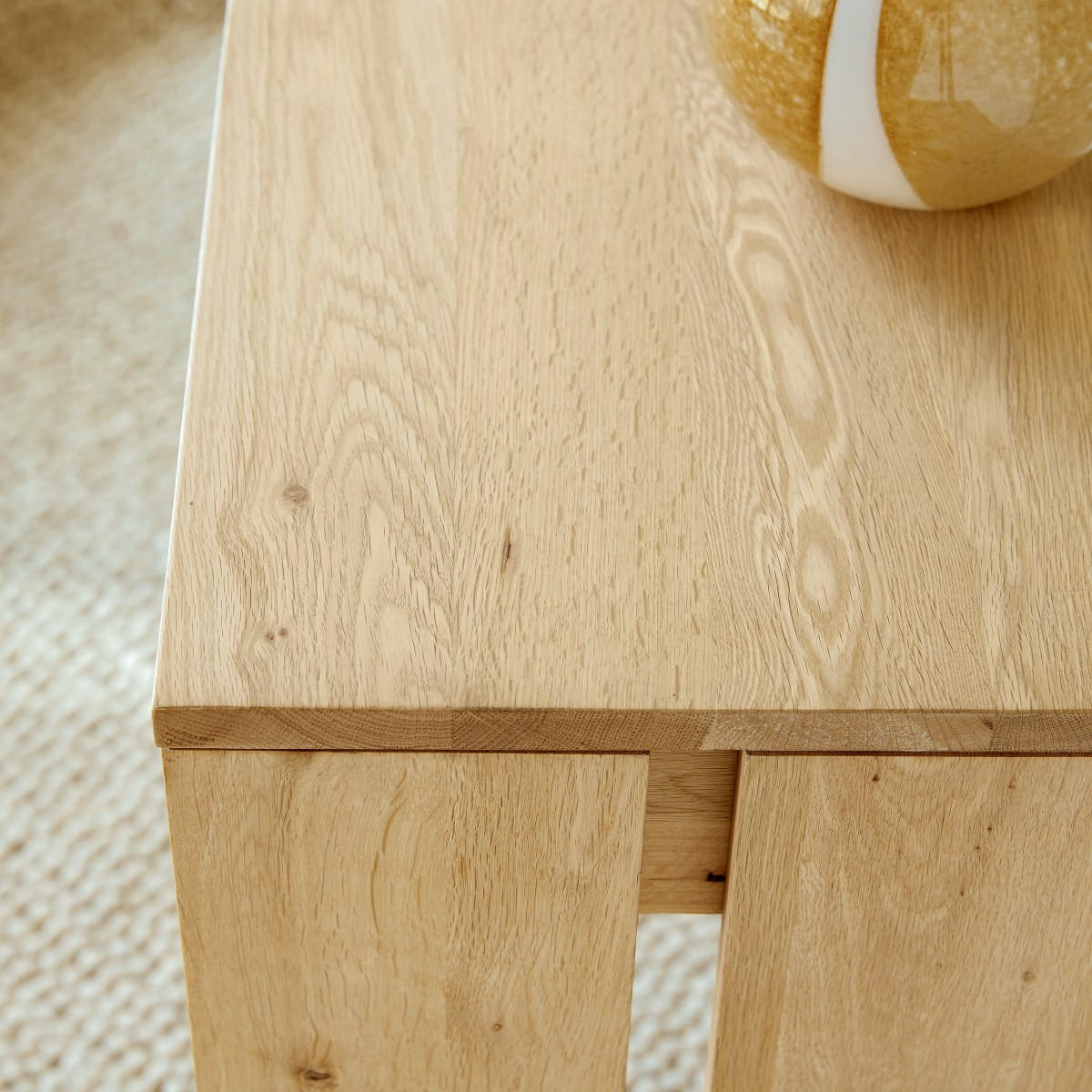 KONSOLENTISCH Eden Natur aus Eiche - Naturfarben, Holz (35/120/78cm) - Tikamoon