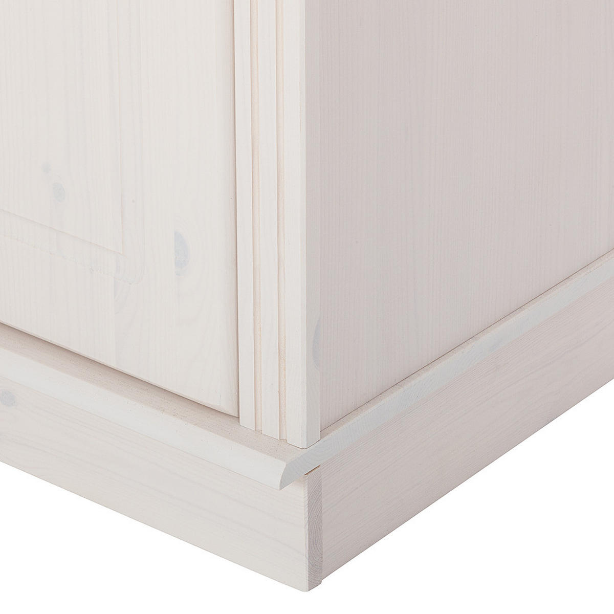WOHNWAND - Kiefer massiv, Typ C - Weiß/Kieferfarben, Holz (288/223/45cm) - home24