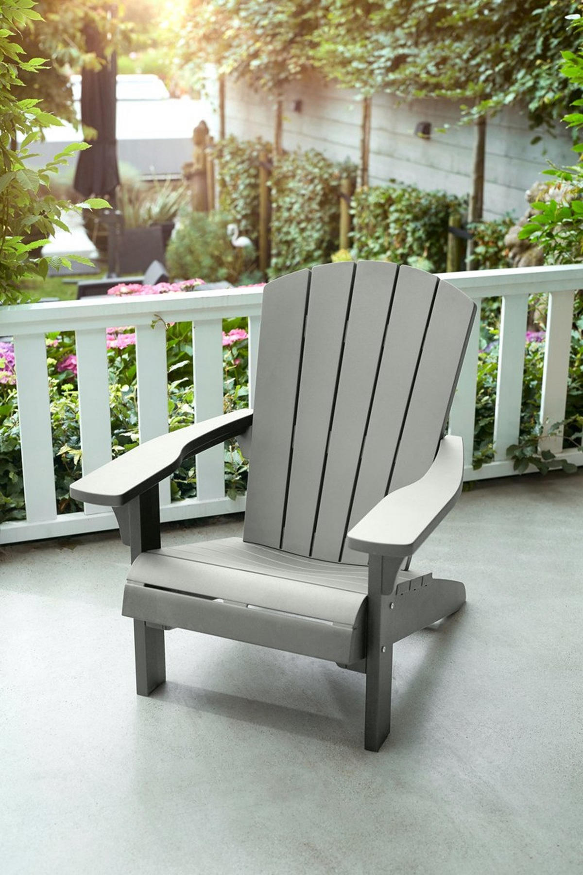GARTENSTUHL Adirondack Troy - 2er Set - Grau, Kunststoff (80/96.5/85cm) - Keter