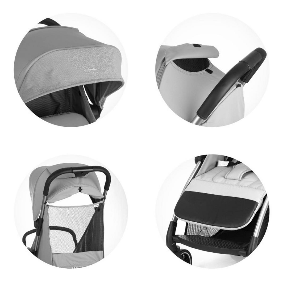 BUGGY Illusion braun klappbar, verstellbare Fußstütze, Federung, Korb - Braun, Metall (67/40/102cm) - Chipolino