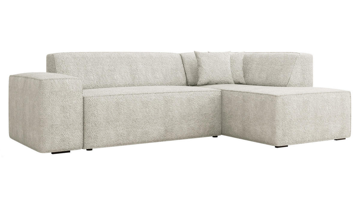 ECKSOFA Lordin, Seite: Rechts - Creme, Holz/Textil (267/205cm) - MIRJAN24