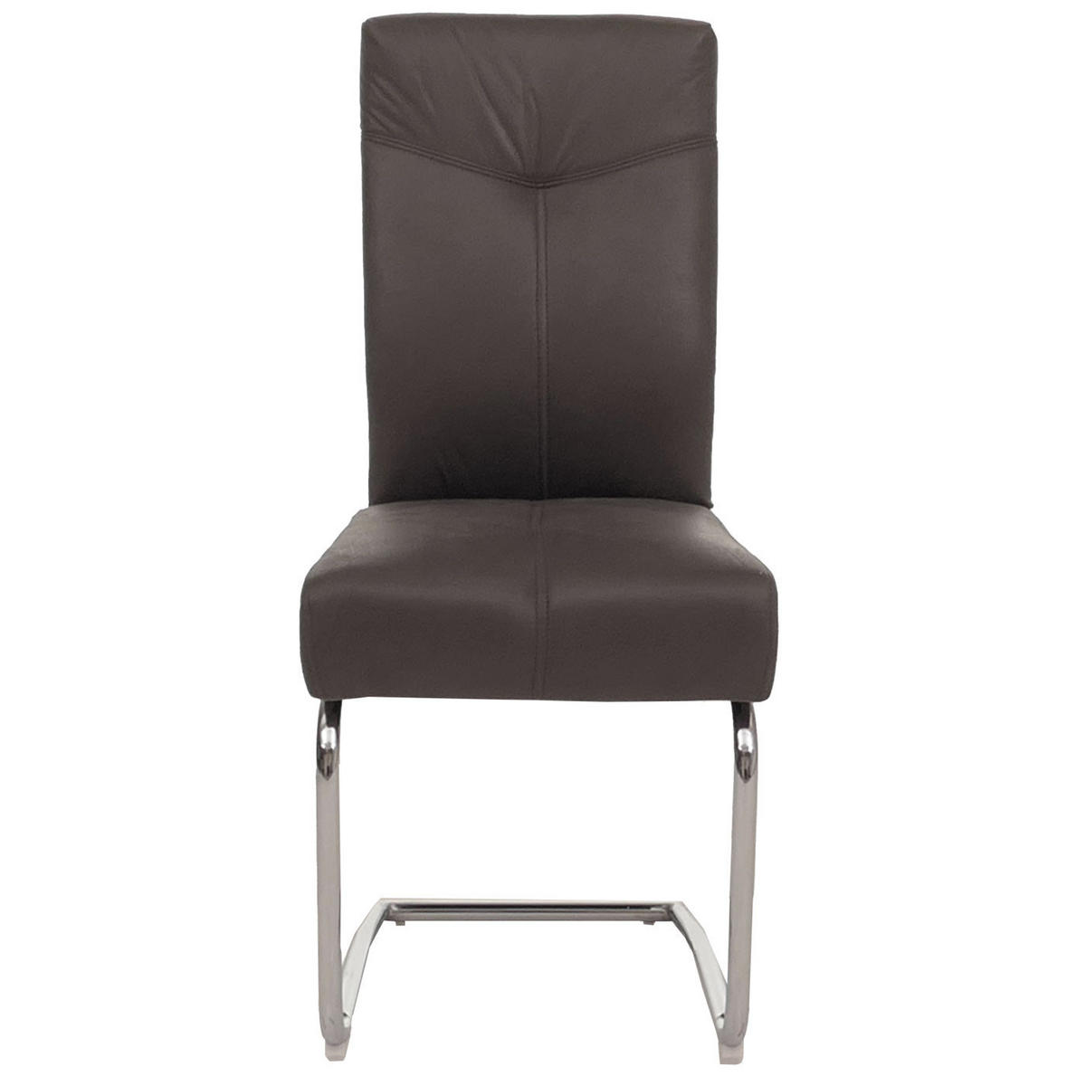 ESSZIMMERSTUHL 2er-Set gepolstert 105x46x60cm Sitzhöhe 53cm Textil Wildleder-Optik Grau - Grau, Textil (46/105/60cm) - CHEFGASTRO