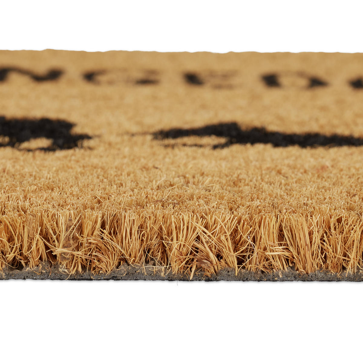 FUSSMATTE - Hellbraun, Kunststoff/Textil (60/40cm) - Relaxdays