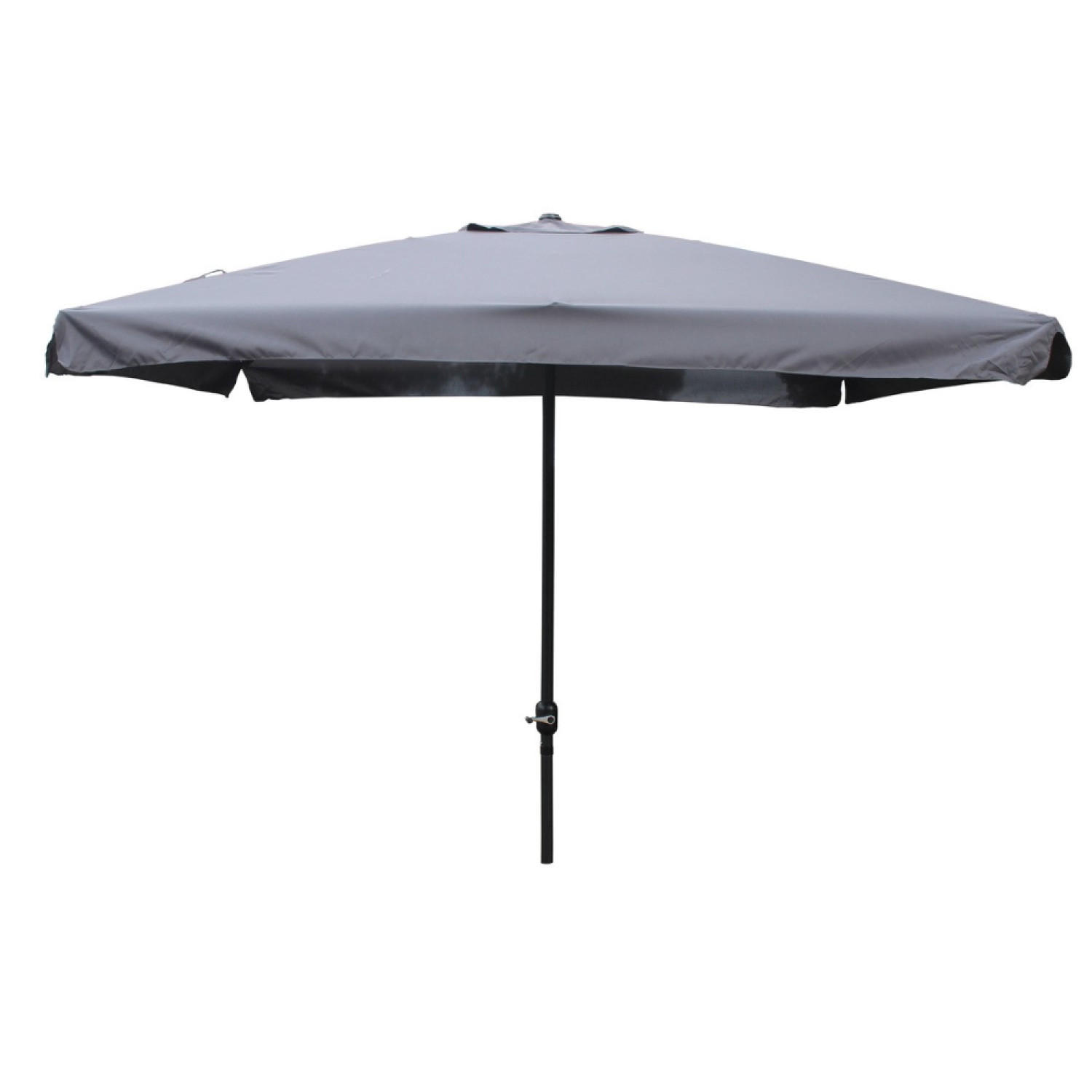 SONNENSCHIRM palerme grau quadratisch 2 95 x 2 95 cm gerade - Grau, Metall (295/295cm) - Concept Usine