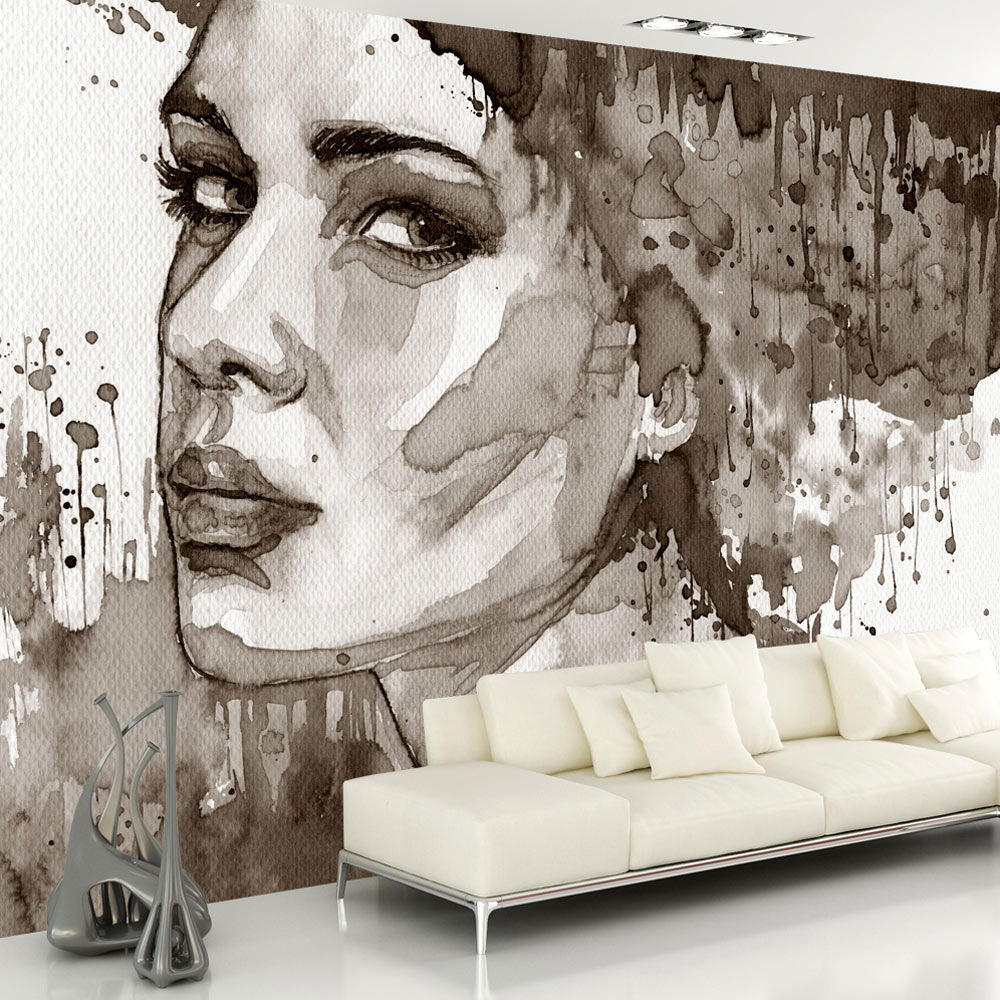 VLIESTAPETE Schwarz-Weiß 200/140 cm - Schwarz, Textil (200/1cm) - KUNSTLOFT