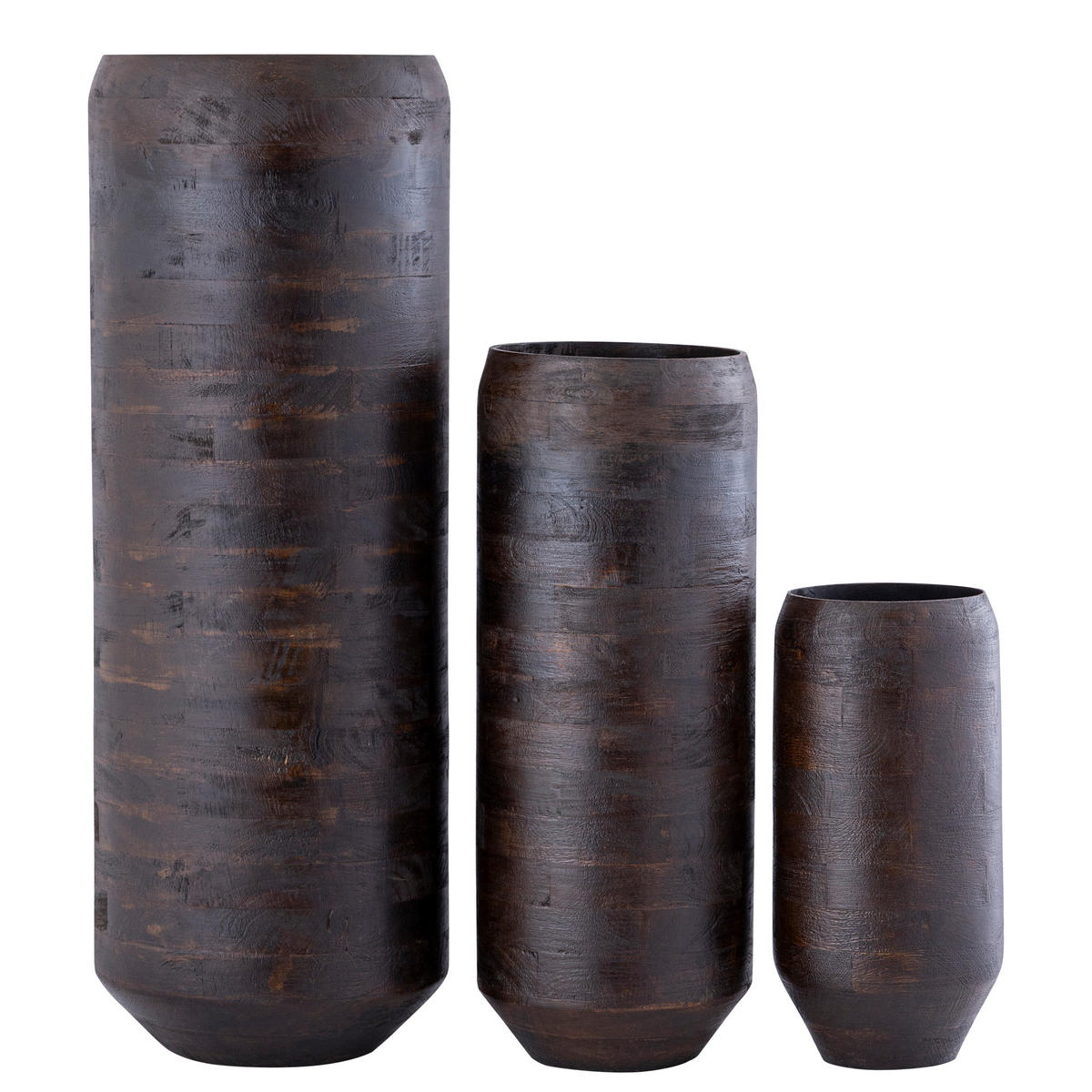 TOPF Gerd Braun 30/30/84cm - Braun, Holz (84cm) - PTMD Collection