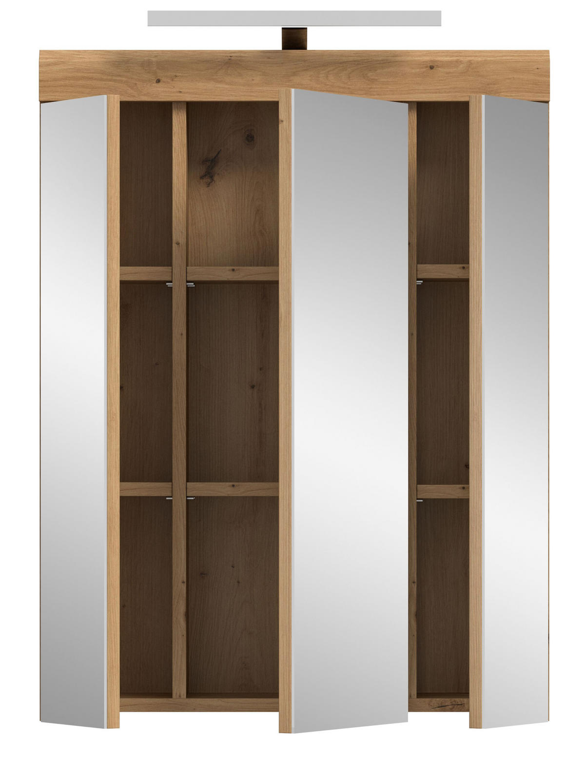 SPIEGELSCHRANK inkl. Bel. SCOUT (B/H/T: ca. 60/79/18 cm) in Artisan Eiche Nachbildung/Spiegelglas - Eiche Artisan, Holzwerkstoff (60/79/18cm)