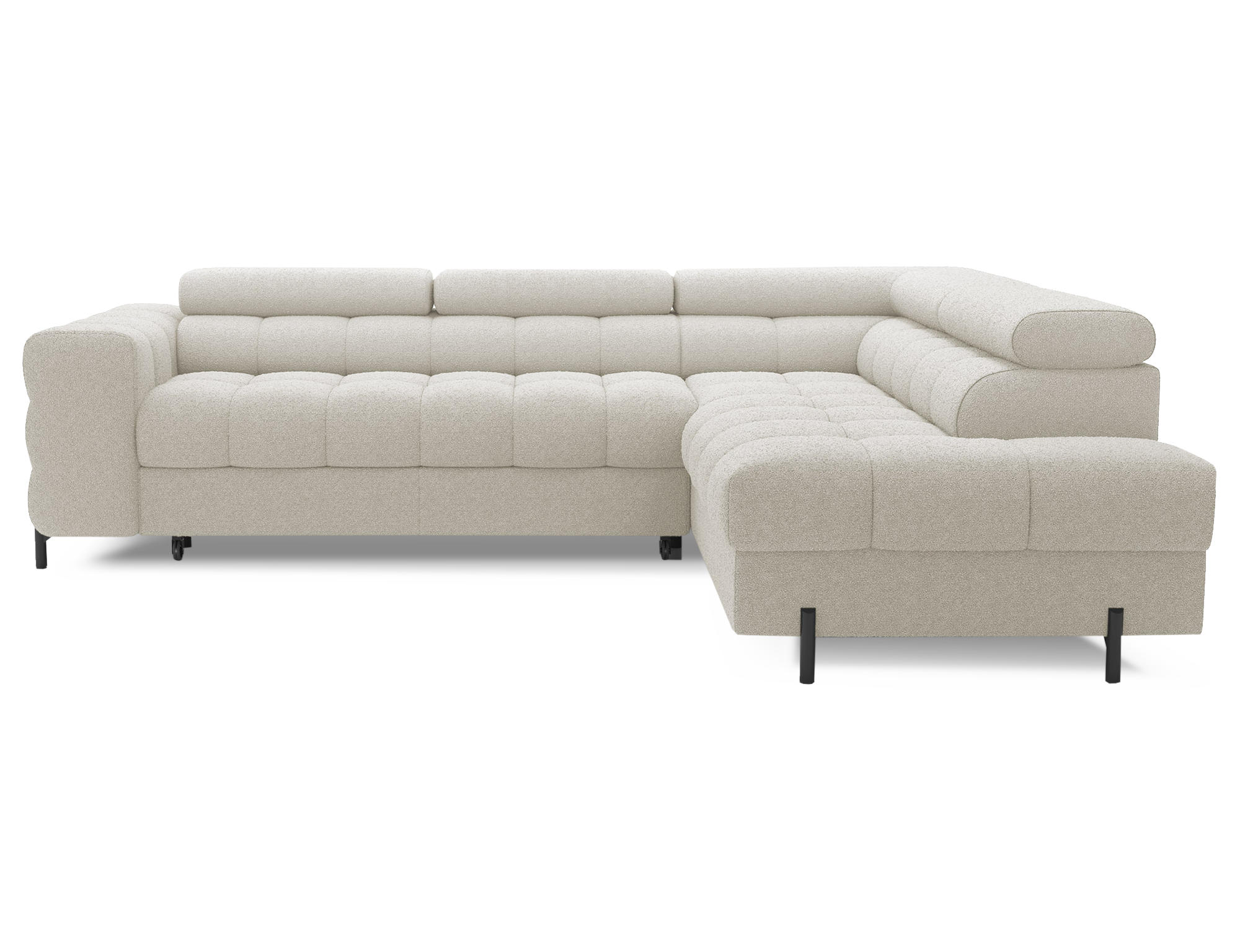ECKSOFA Ferrucio R - Creme (Royal 18) - Creme, Holzwerkstoff (276/200cm) - Möblo