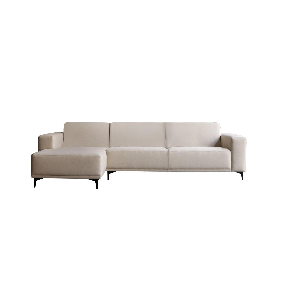 SOFA Lars Beige aus Stoff - Beige, Textil (299/150cm) - Tikamoon
