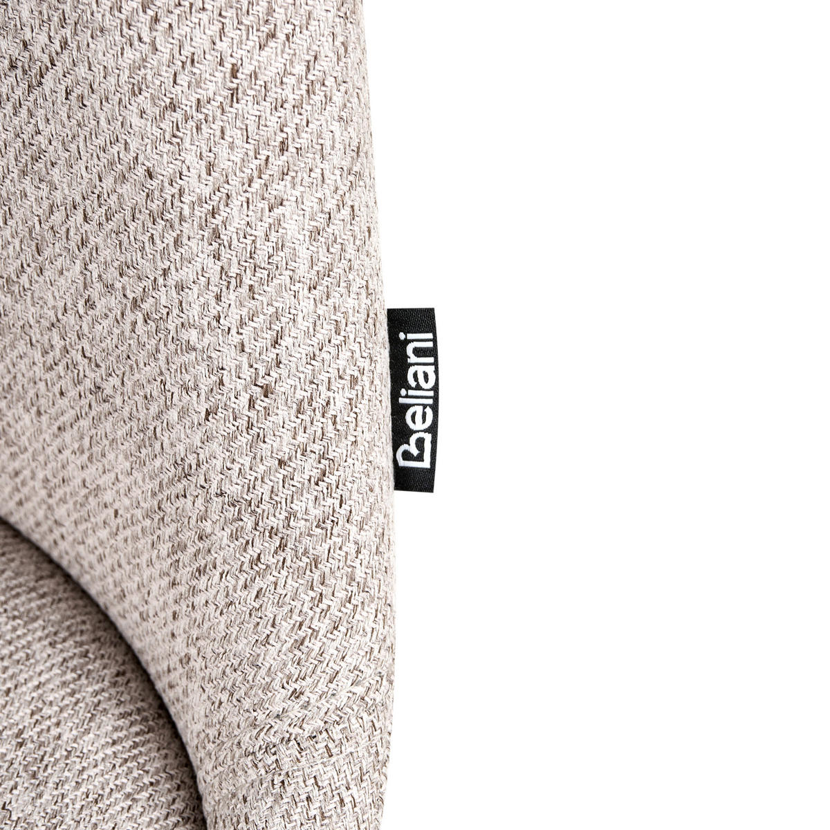 ESSZIMMERSTUHL 2er-Set Hellbraun Hedley - Hellbraun/Schwarz, Textil (48/86/58cm) - Beliani