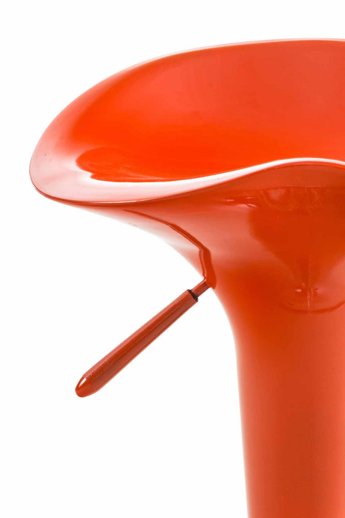BARHOCKER 2er Set Kunststoff orange - Chromfarben/Orange, Kunststoff/Metall (37/87/37cm) - CLP