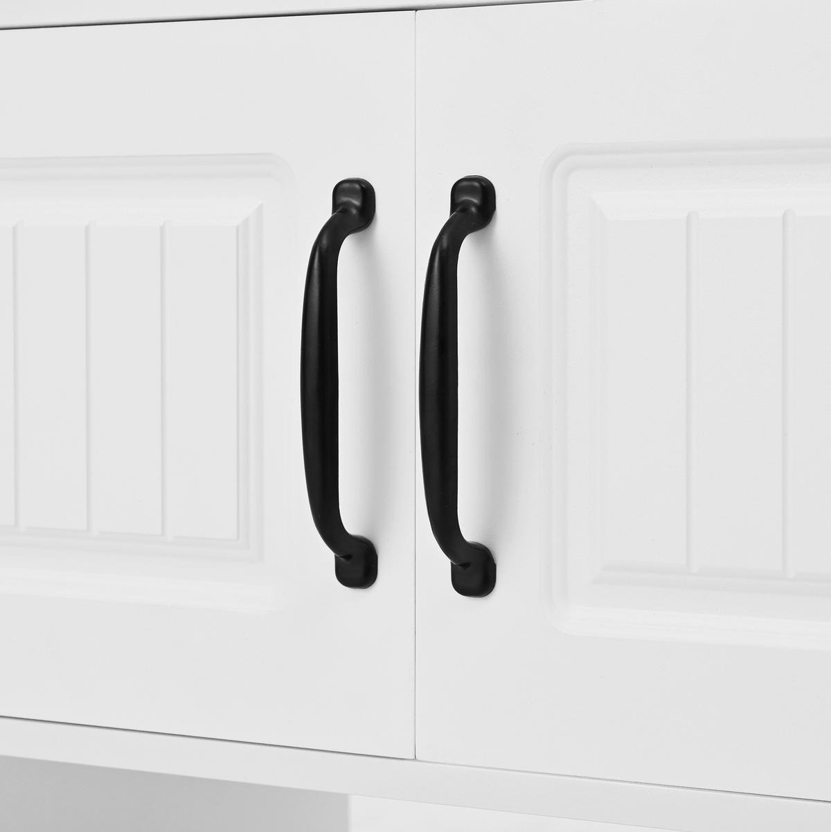 SCHUHSCHRANK 50/36/190 cm in Weiß mit 2 Türen und Garderobenhaken - Weiß, Holzwerkstoff (50/190/36cm) - Flora Grace