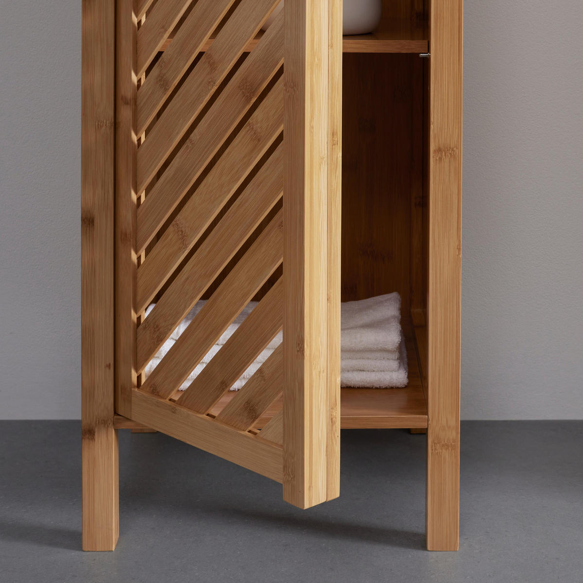HOCHSCHRANK Bonny Hellbraun ca. 35 /160 / 36 cm - Naturfarben, Holzwerkstoff (35/160/36cm) - Bessagi Home