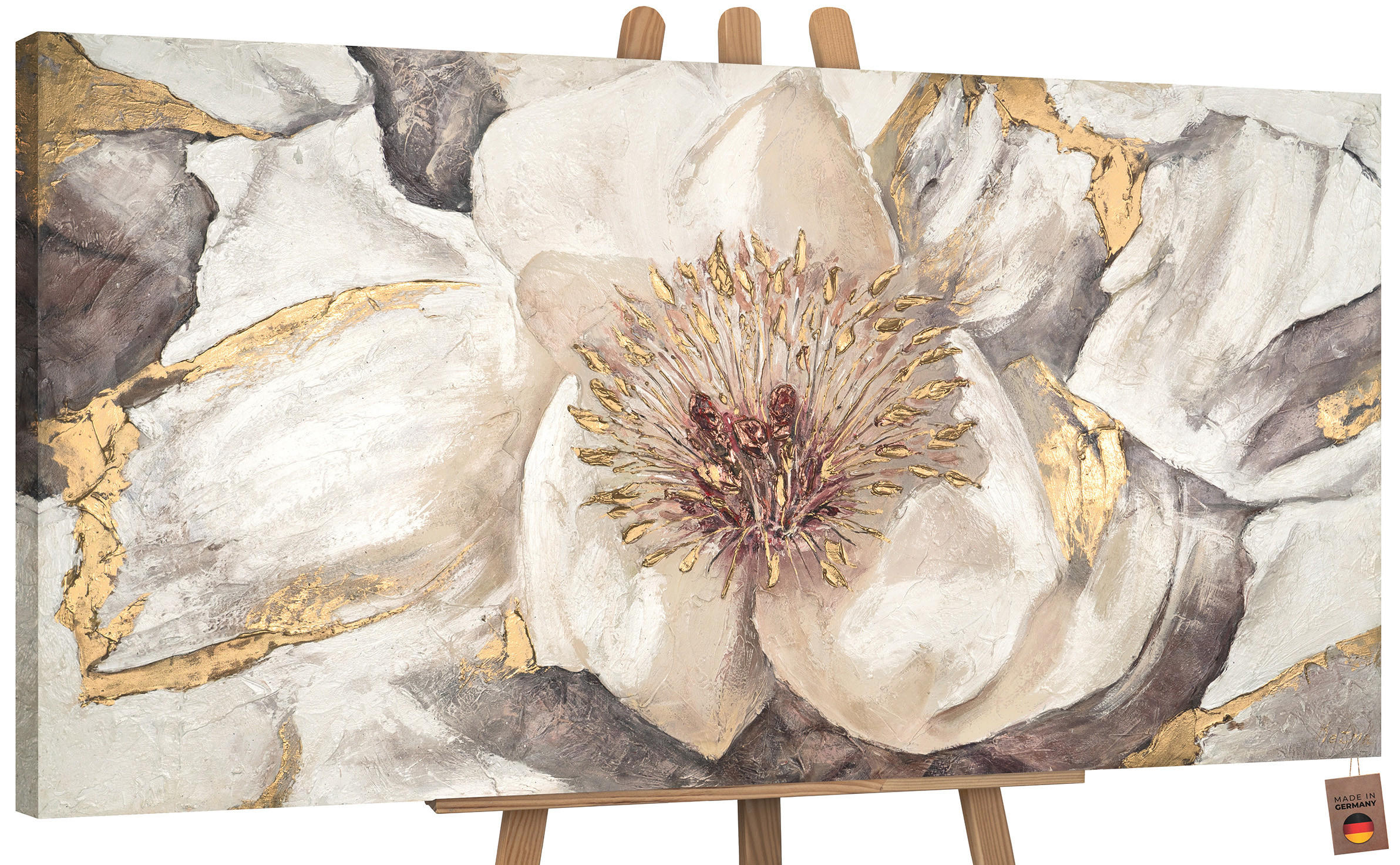 YS-art gallery Gemälde Braun 160x80 cm