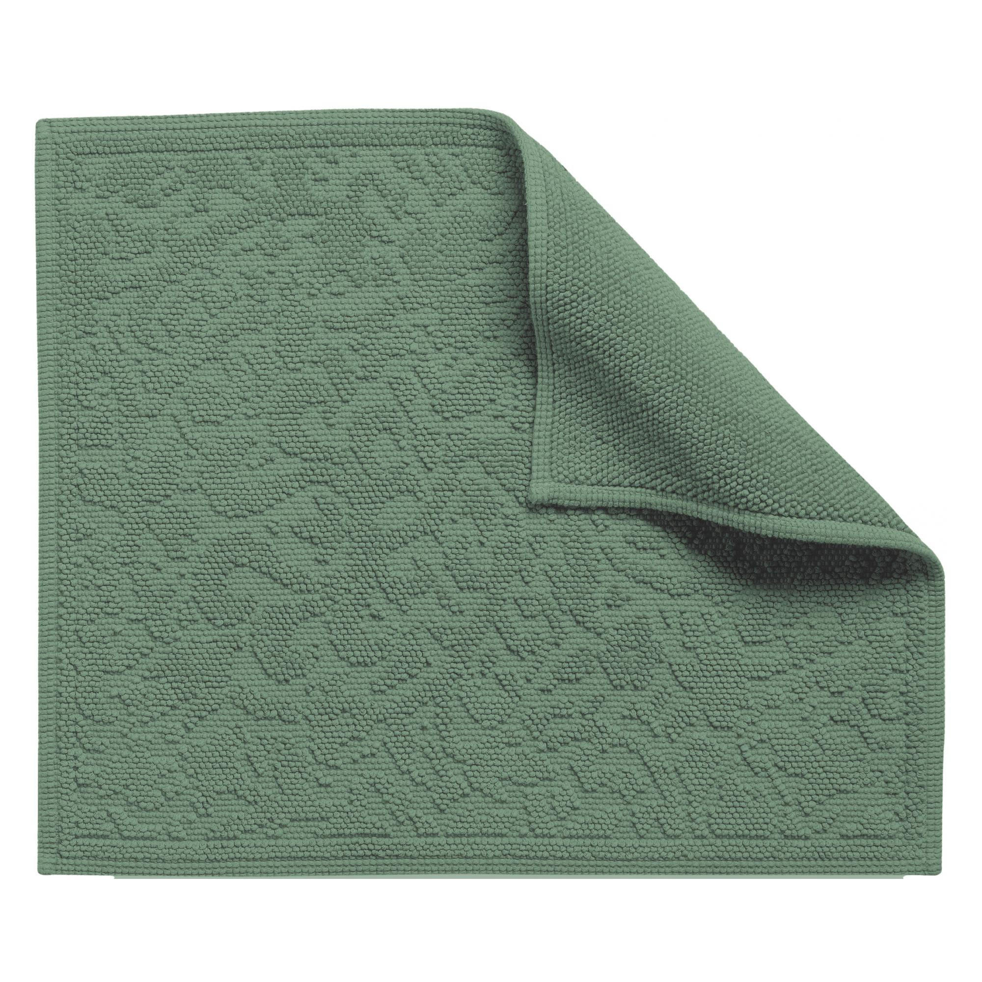 BADEMATTE Gilda thymian 54 x 64 cm - Grün, Textil (54/64cm) - Vivaraise