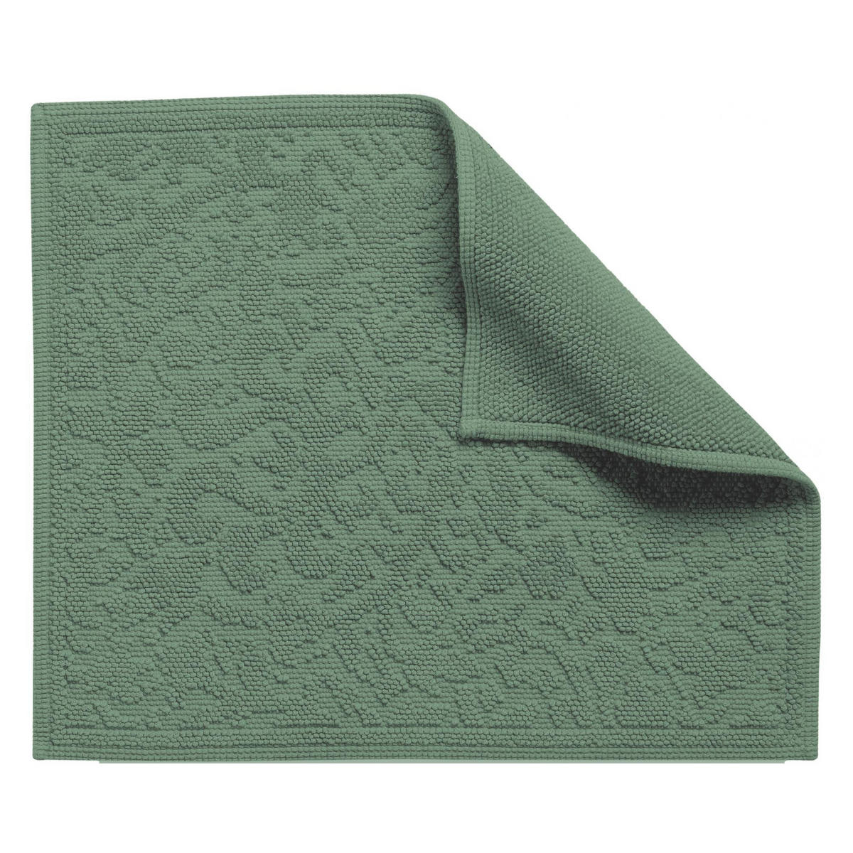 BADEMATTE Gilda thymian 54 x 64 cm - Grün, Textil (54/64cm) - Vivaraise