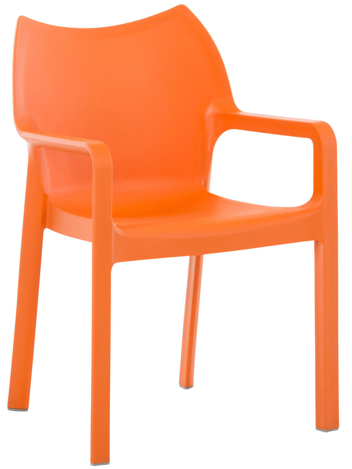GARTENSTUHL Kunststoff orange - Orange, Kunststoff (57/84/53cm) - CLP