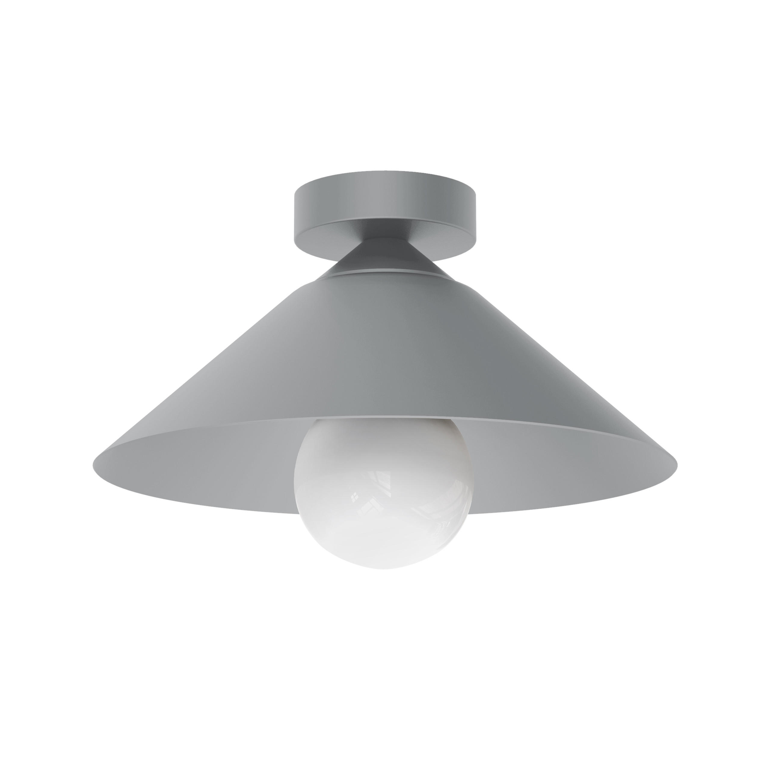 DECKENLEUCHTE - Grau, Metall (25/25/15cm) - Lumicom