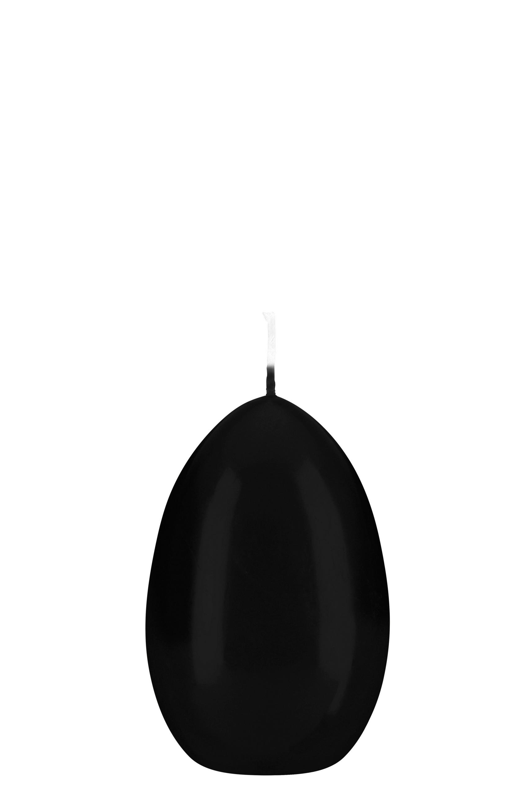 EIKERZEN Klarlack Schwarz 90 x Ø 60 mm, 6 Stück - Schwarz, Paraffin (6/9/9cm) - Kopschitz Kerzen