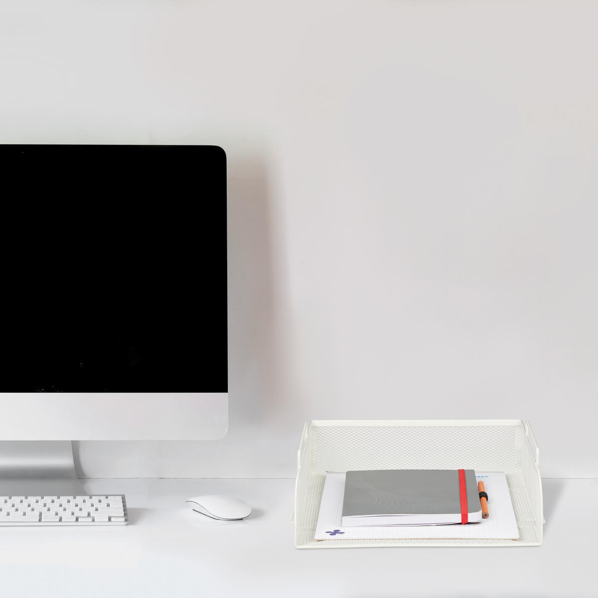 UKLADANIE dokumentov - biela, kov (25/8.5/34cm) - Relaxdays