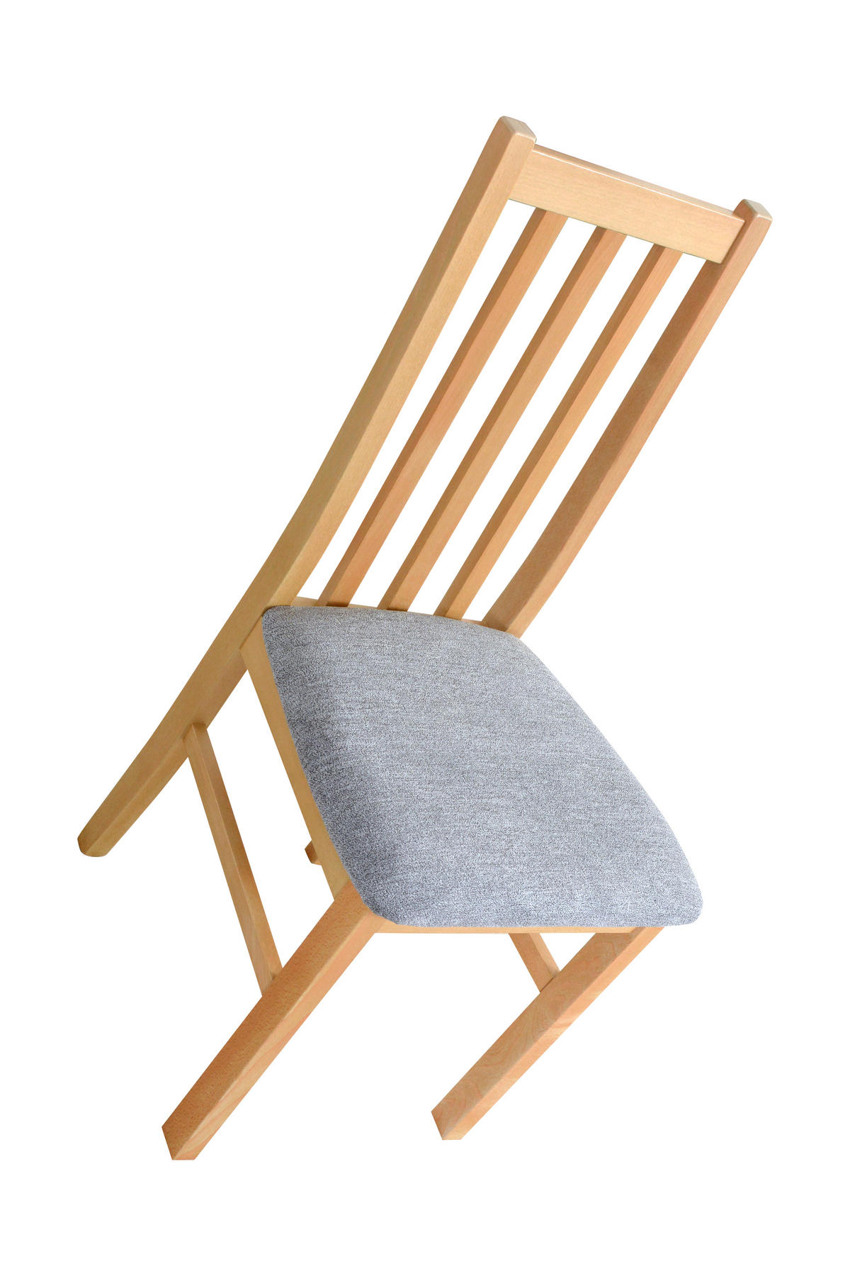 STUHL 2er Set BOS 10, grandson - Beige/Zinkfarben, Holz (43/94/40cm) - Leaf Design