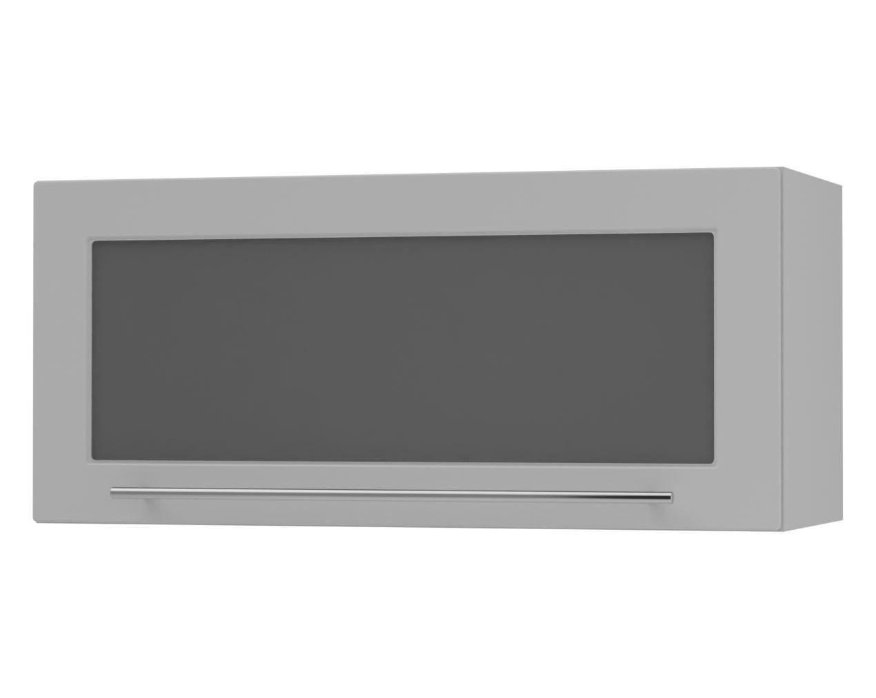 KLAPPHÄNGESCHRANK Kvantum W4BS/80 Dust Grey Matt / Grau Matt 80 / 32,5 / 36cm - Grau, Holz/Holzwerkstoff (80/36/32.5cm) - Feldmann-Wohnen