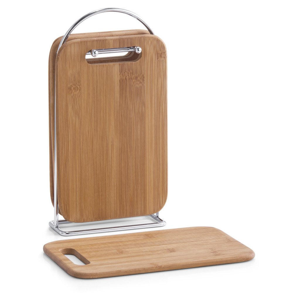 KÜCHENPLANK+GESTELL Bambus 15/7/30 cm - Braun, Naturmaterialien (7/15cm) - ZELLER