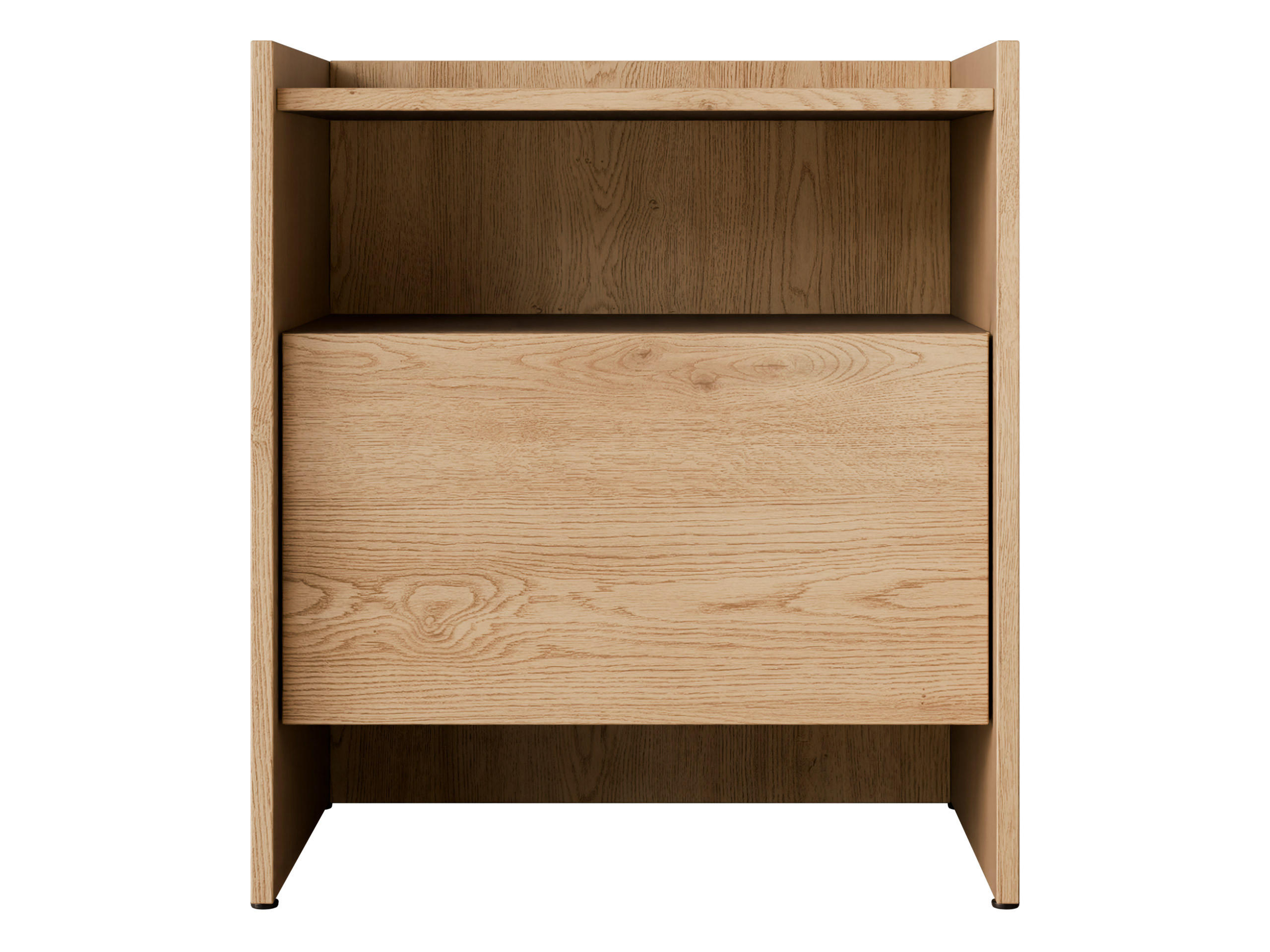 NACHTTISCH Japandi - Eichefarben, Holzwerkstoff (53/60/38cm) - MIRJAN24