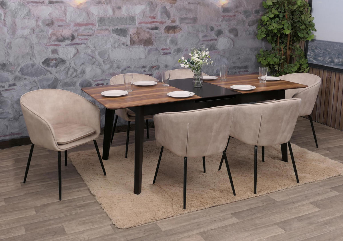 ESSZIMMERSTUHL taupe - Taupe, Textil (57/79/53cm) - MCW