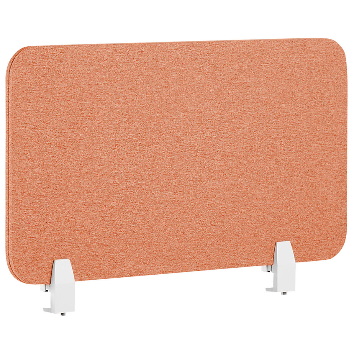 SCHREIBTISCHTRENNWAND 80 x 40 cm Hellrot Wally - Rot, Textil (80/40/2cm) - Beliani
