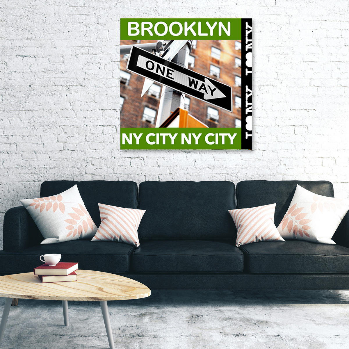 WANDBILD städte und architektur farbe - Multicolor, Textil (50/50cm) - Feeby