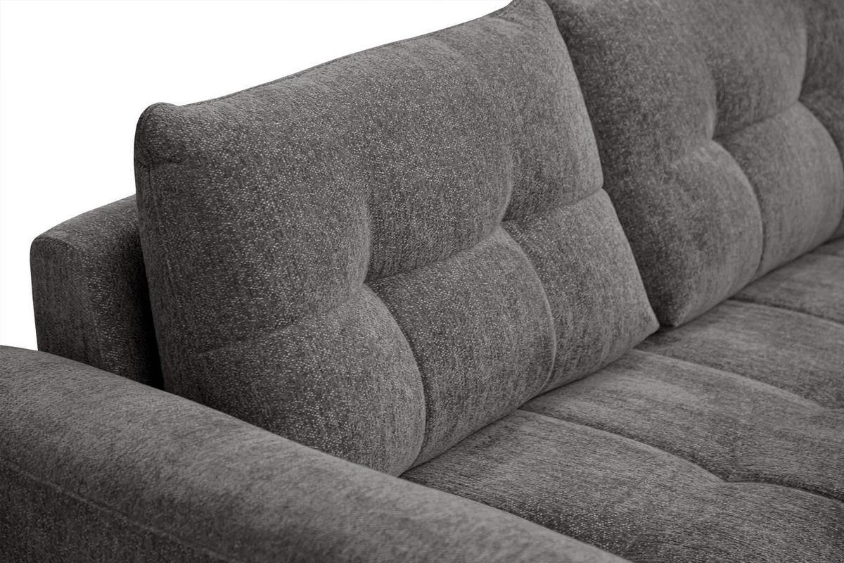 SOFA SALVINI 3-Sitzer, dunkelgrau - Dunkelgrau, Holz/Textil (237/88/99cm) - Courtois Laville
